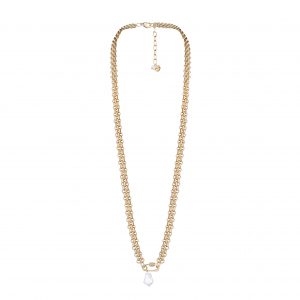 img 0612 300x300 - "DAZE" LONG NECKLACE WITH BAROQUE PEARL SILVER
