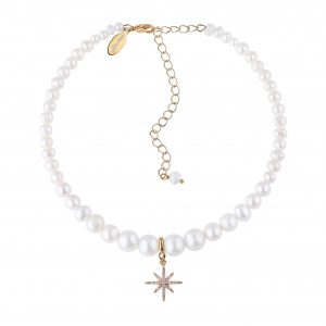 img 0021 1 300x300 - PEARLS CHOKER WITH «MORNING STAR» SILVER