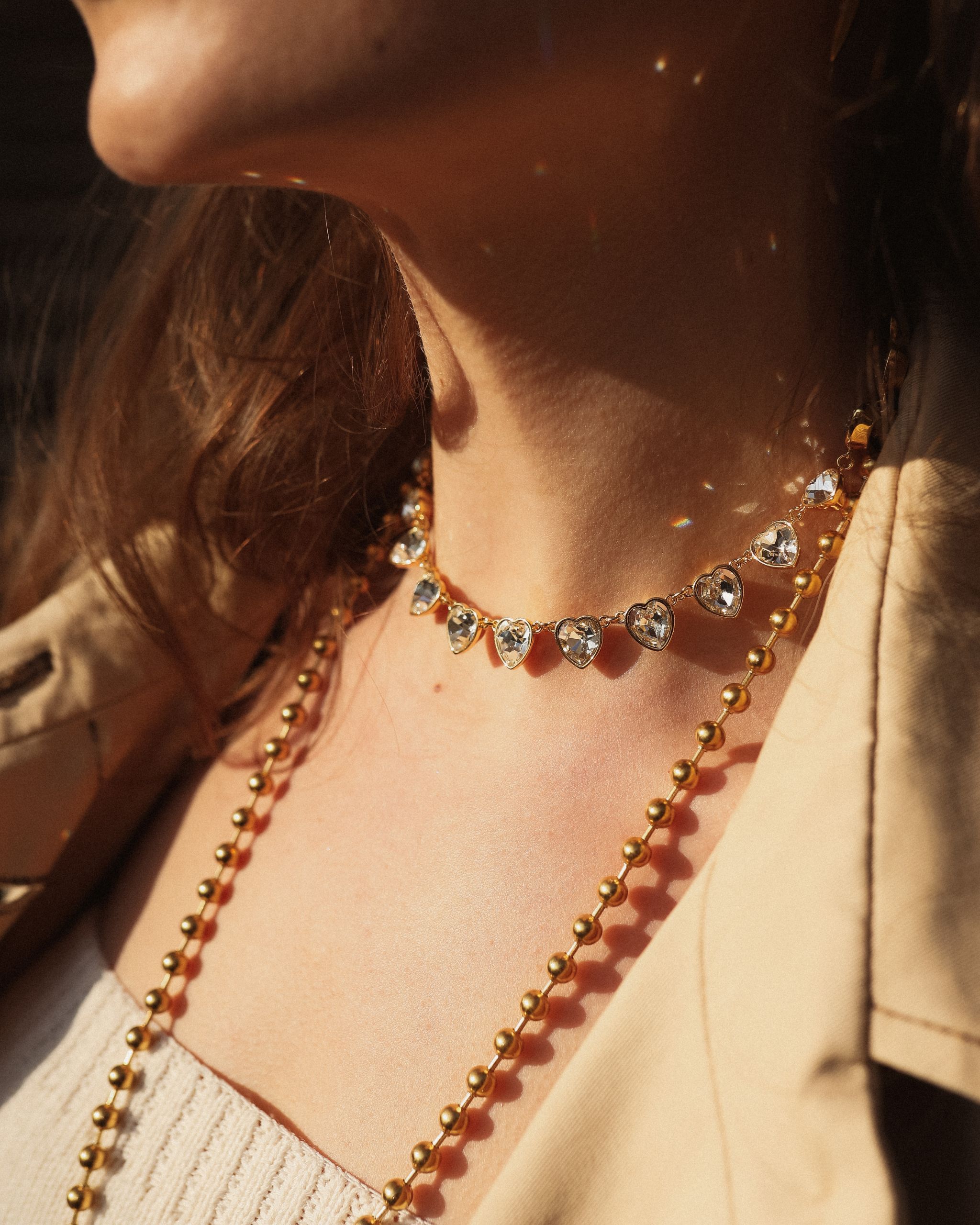 “COLD HEART” NECKLACE GOLDEN