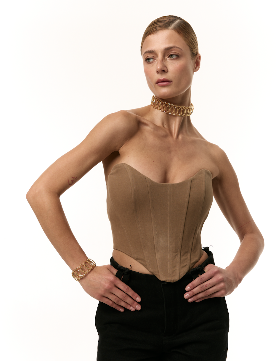 “KARMA” WIDE CHOKER GOLD