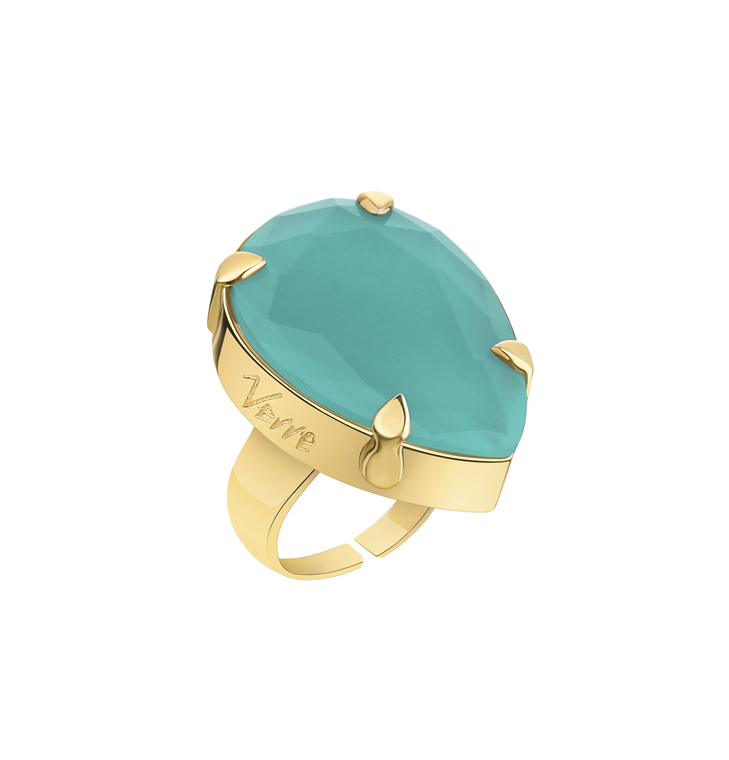 “RADIANCE” RING AZURE BLUE GOLDEN