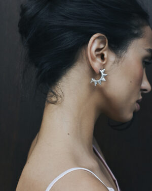 "THE THORN" EARRINGS SILVER