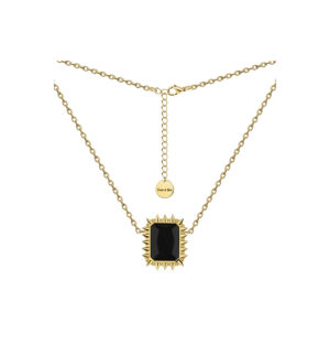"RUE CAMBON" NECKLACE GOLDEN BLACK
