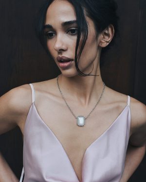 "RUE CAMBON" NECKLACE SILVER WHITE
