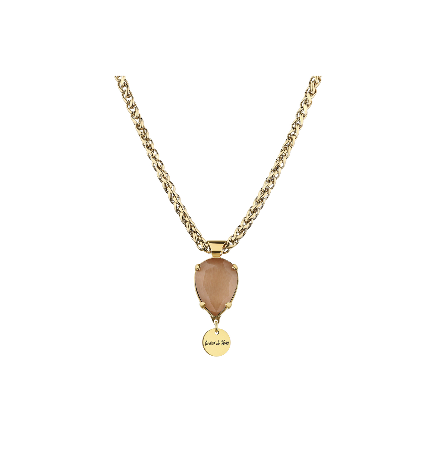 “RADIANCE” NECKLACE PEACH GOLDEN