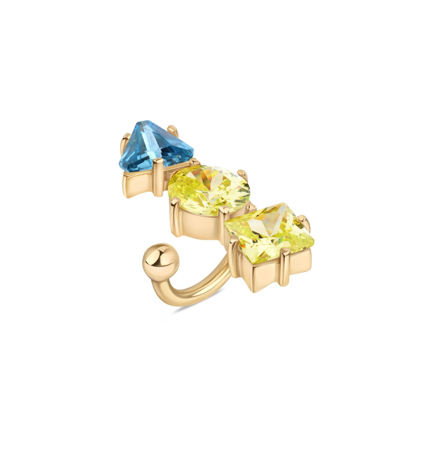 “TRILOGY SUMMER BREEZE” RING GOLDEN