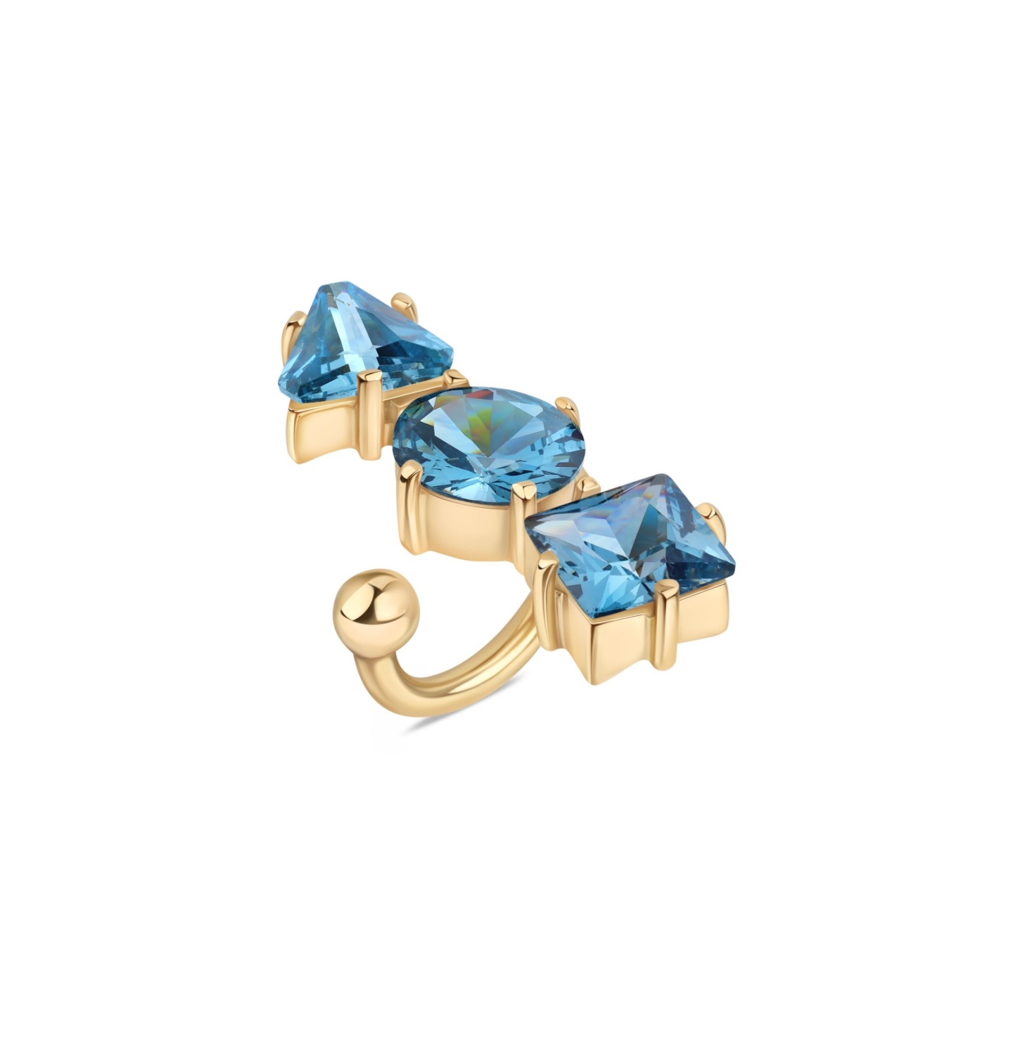 “TRILOGY RAIN” RING GOLDEN